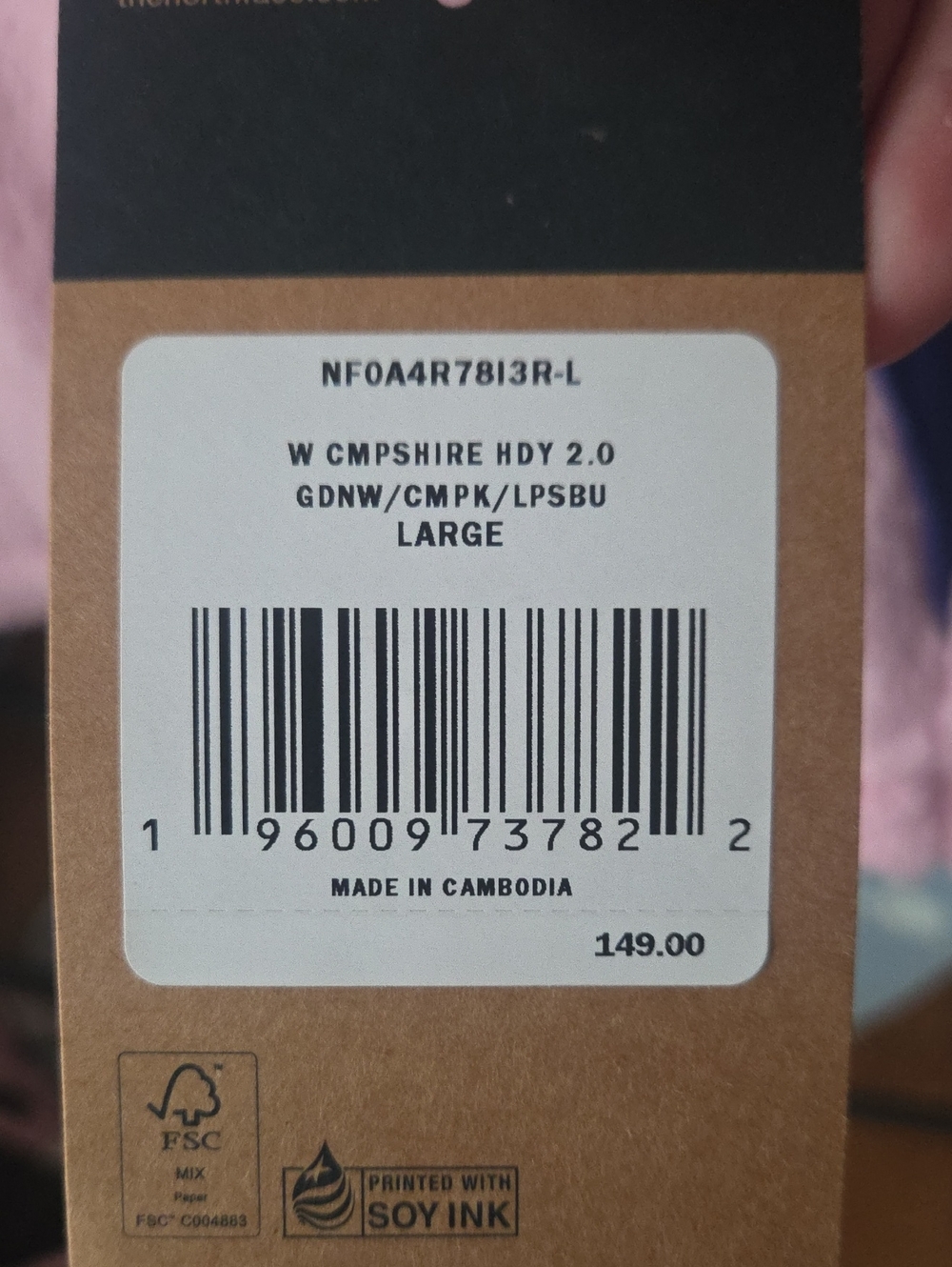 The North Face Women’s Campshire HDY 2.0 - Pink & Blue & Green